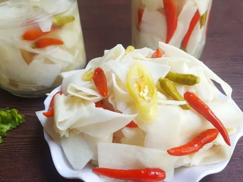 cach muoi mang chua 7 cong thuc muoi mang gion ngon tai nha